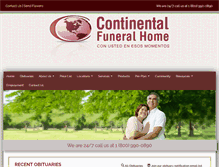 Tablet Screenshot of funerariacontinental.com